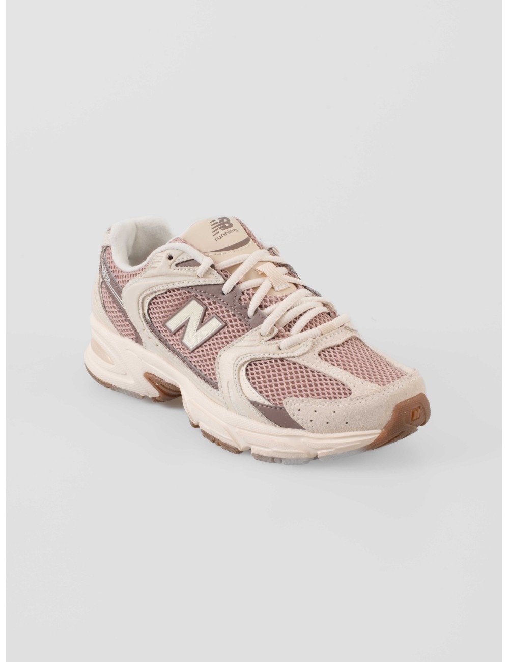 Sneakers New Balance U530SUA mujer retro running beige burdeos ABZORB - MARFRANC