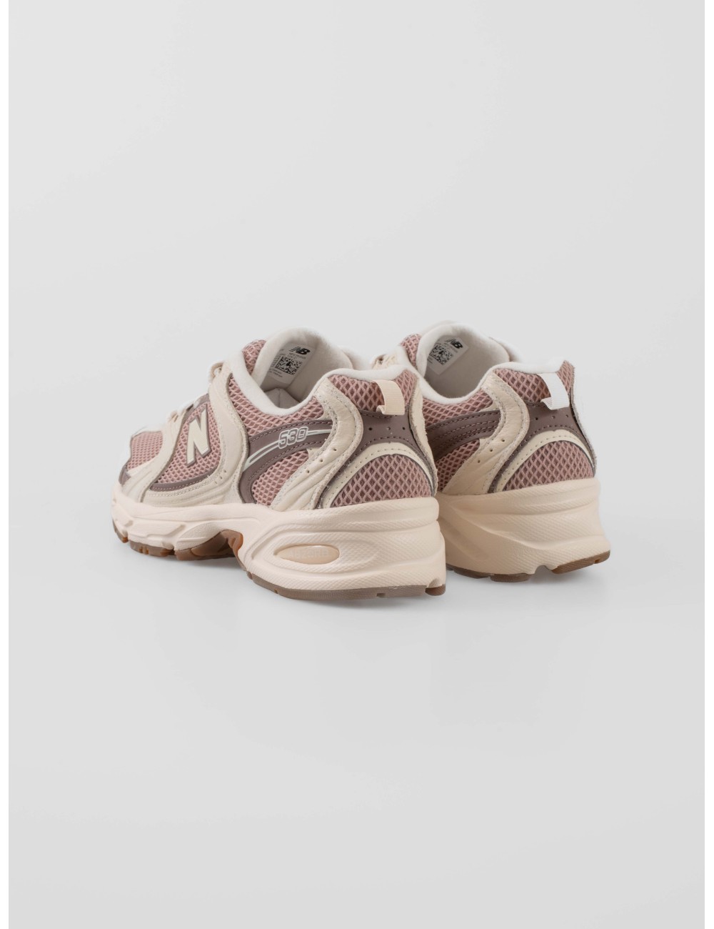 Sneakers New Balance U530SUA mujer retro running beige burdeos ABZORB - MARFRANC