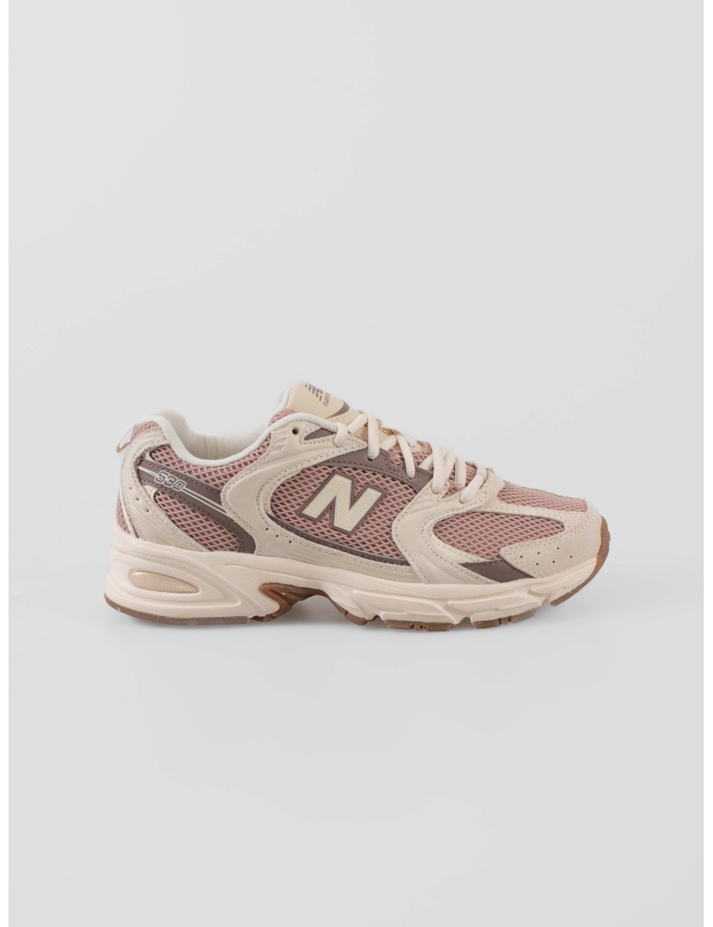 Sneakers New Balance U530SUA mujer retro running beige burdeos ABZORB - MARFRANC