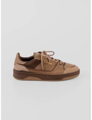 Sneakers Axel Arigato Clay hombre Tan Dark Brown piel ante diseño premium - MARFRANC