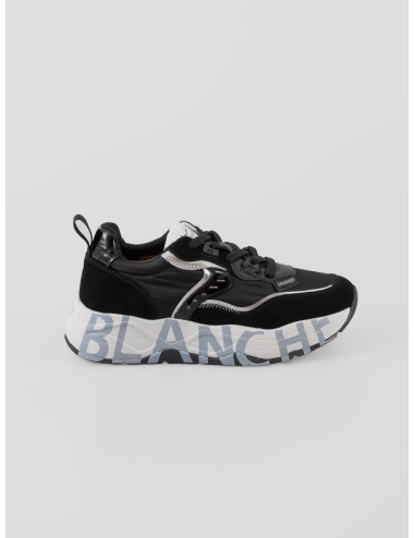 Zapatillas CLUB105 Voile NLanche para mujer en color negro y plateado - MARFRANC