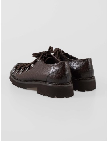 Bota de piel marrón Bobstar Testa de Calce para hombre, con diseño tipo trekking - MARFRANC