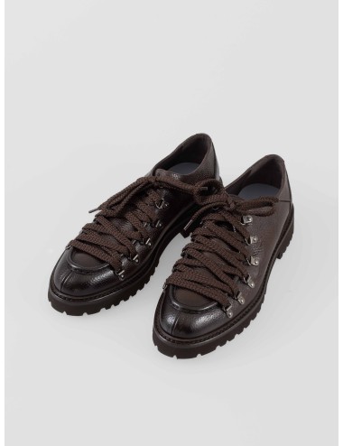 Bota de piel marrón Bobstar Testa de Calce para hombre, con diseño tipo trekking - MARFRANC