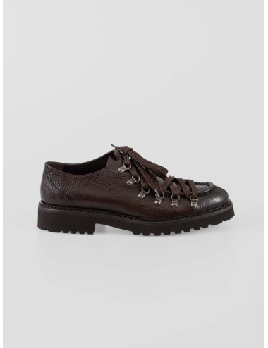 Bota de piel marrón Bobstar Testa de Calce para hombre, con diseño tipo trekking - MARFRANC