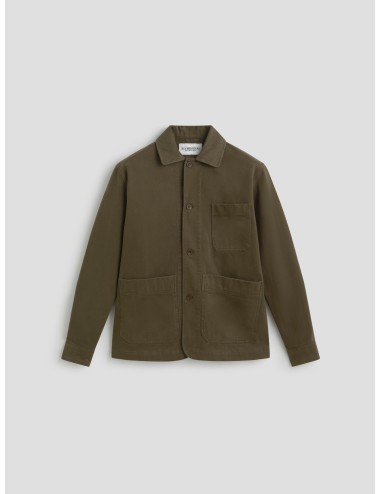 Sobrecamisa tipo workwear NOUS SOMMES OVERSHIRT en color kaki de LES HÉRITIERS - MARFRANC