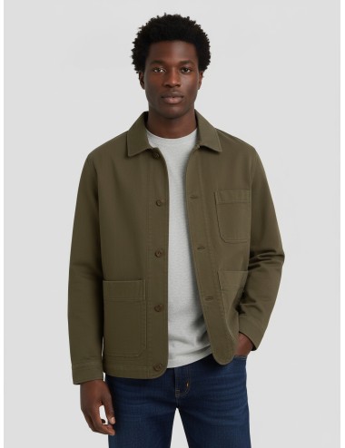 Sobrecamisa tipo workwear NOUS SOMMES OVERSHIRT en color kaki de LES HÉRITIERS - MARFRANC