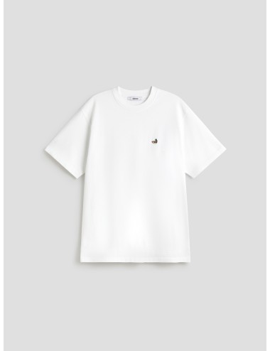 Camiseta DUCK PATCH WHITE en color blanco de EDMMOND para hombre - MARFRANC