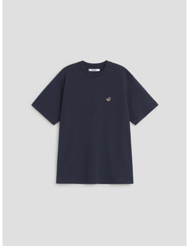 Camiseta DUCK PATCH WHITE en color navy de EDMMOND para hombre - MARFRANC