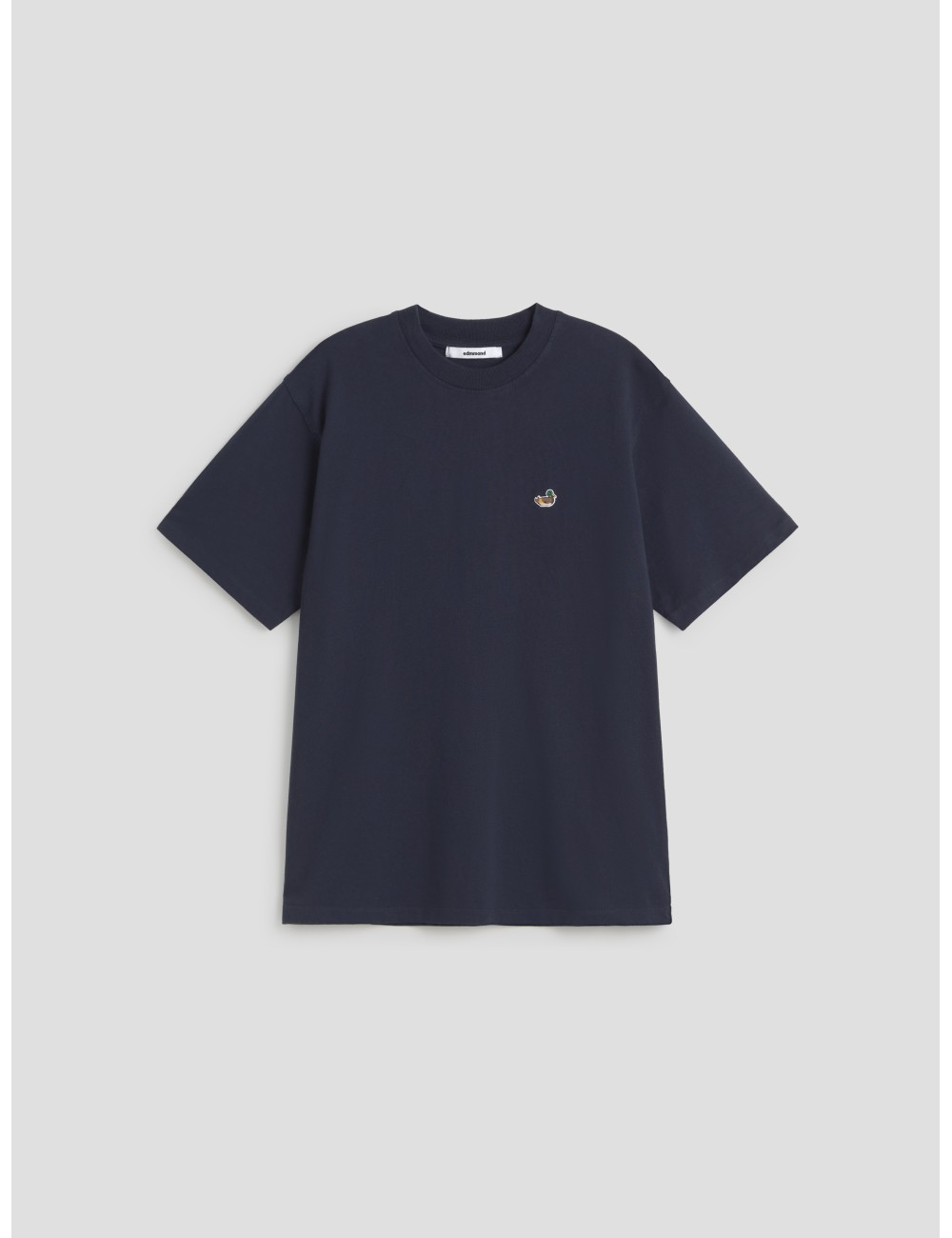 Camiseta DUCK PATCH WHITE en color navy de EDMMOND para hombre - MARFRANC