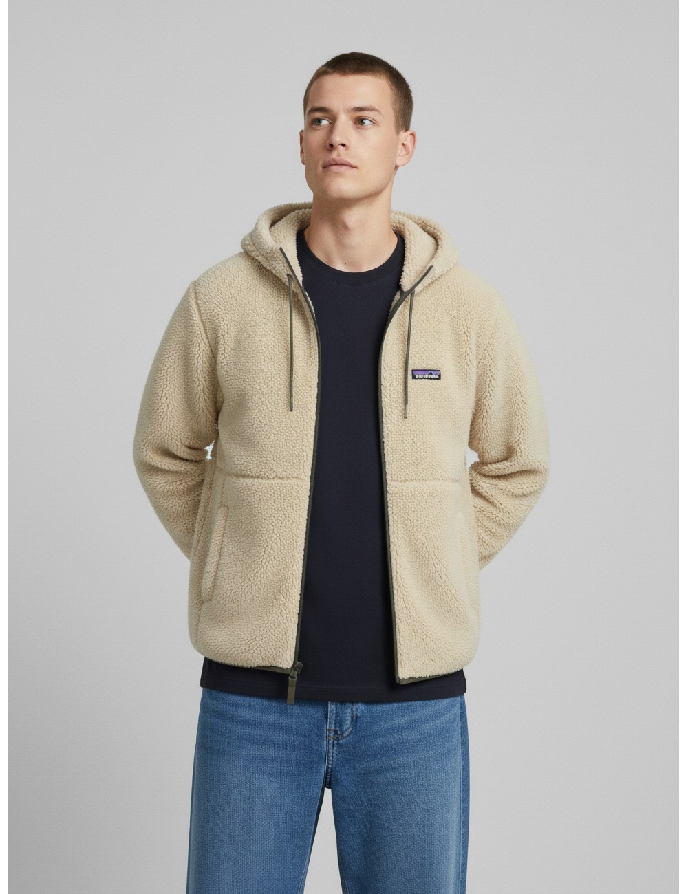 Chaqueta con capucha para hombre Retro-X de Patagonia en color beige - MARFRANC