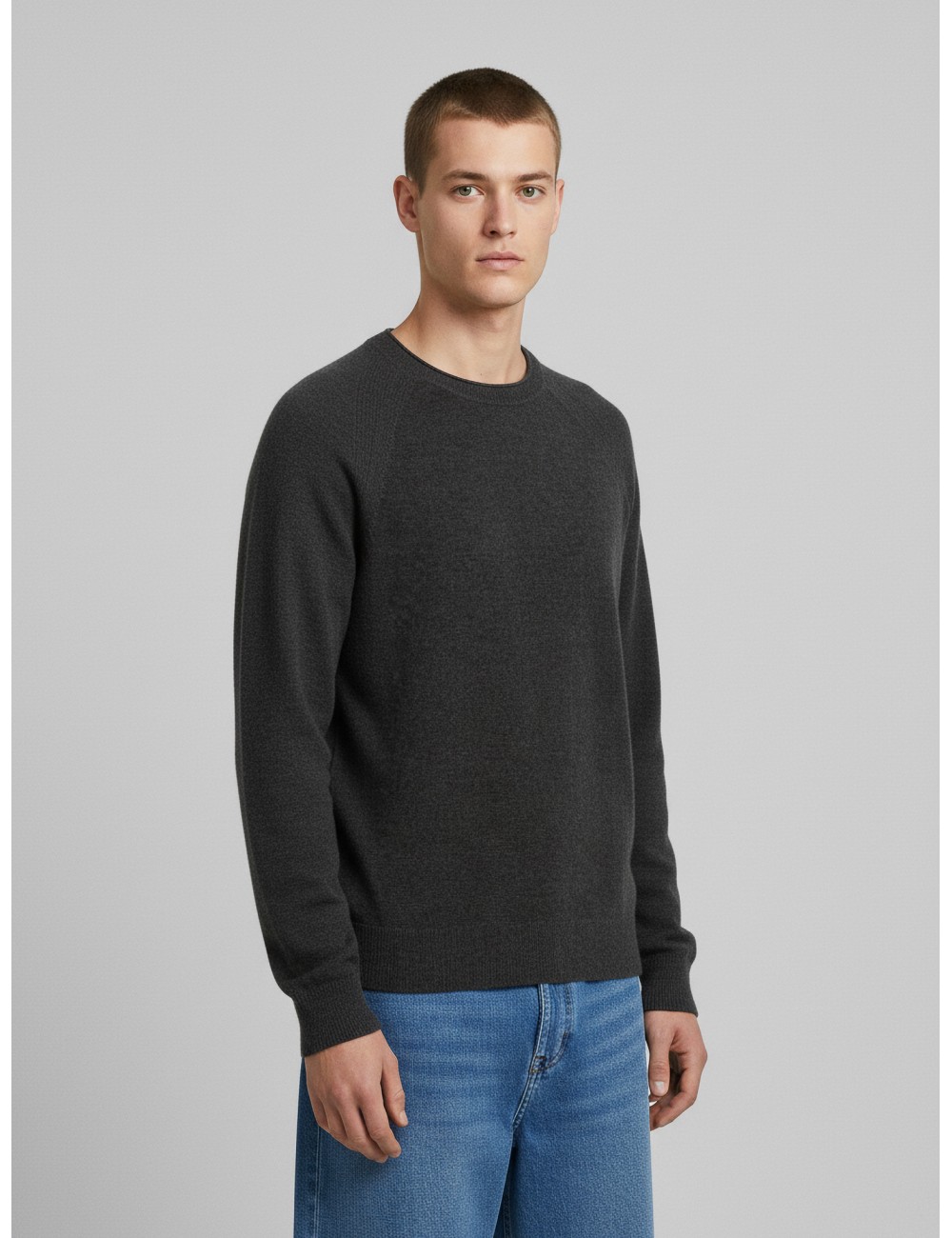 Suéter Velvet Round Knit de Roberto Ricci Designs en color gris oscuro - MARFRANC