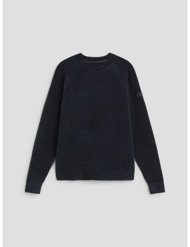 Suéter Velvet Round Knit de Roberto Ricci Designs en color azul oscuro - MARFRANC
