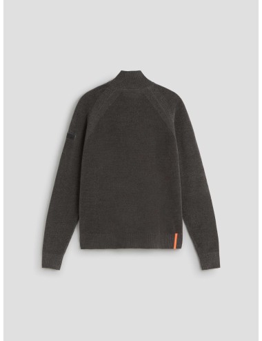 Suéter Velvet Full Zip Knit de Roberto Ricci Designs en color gris oscuro - MARFRANC