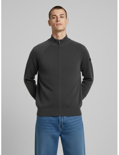 Suéter Velvet Full Zip Knit de Roberto Ricci Designs en color gris oscuro - MARFRANC