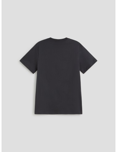 Camiseta negra de algodón orgánico con estampado de cachorro de GANNI - MARFRANC