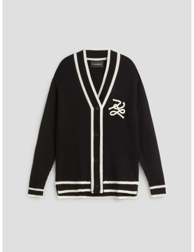 Cárdigan Autograph en color negro de Karl Lagerfeld para mujer - MARFRANC