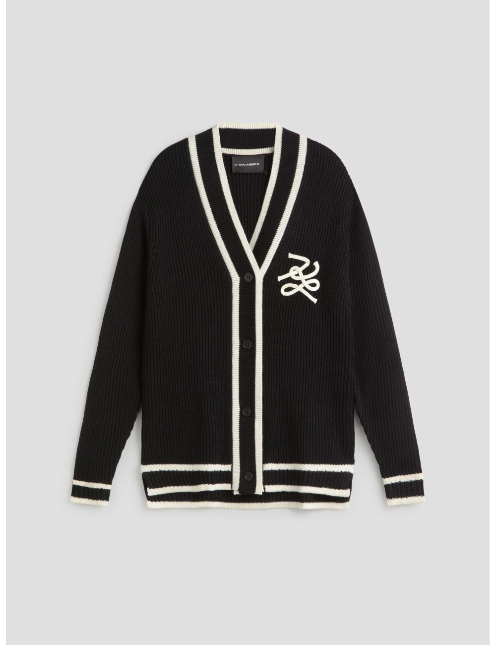 Cárdigan Autograph en color negro de Karl Lagerfeld para mujer - MARFRANC Cárdigan Autograph en color negro de Karl Lagerfeld para mujer - MARFRANC
