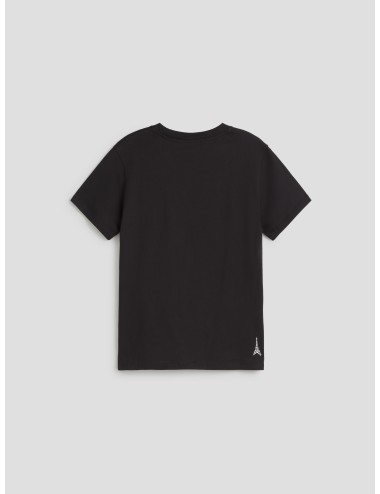 Camiseta negra de mujer con boceto de París de Karl Lagerfeld - MARFRANC