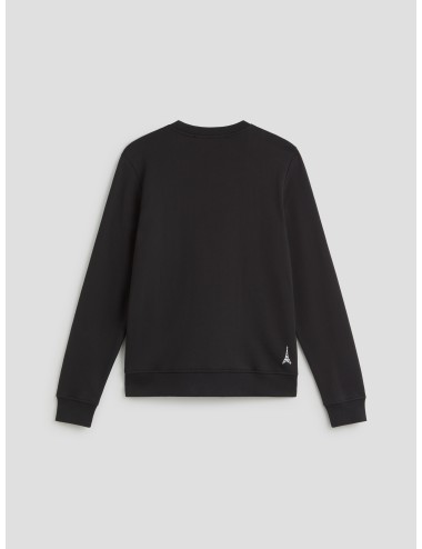 Sudadera negra de mujer con boceto de París de Karl Lagerfeld - MARFRANC