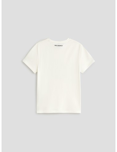 Camiseta de pijama blanca para mujer de Karl Lagerfeld, modelo IKON - MARFRANC
