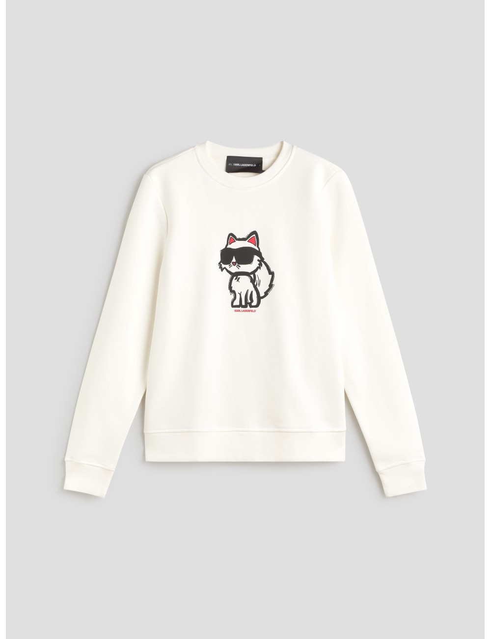 Sudadera de pijama blanca para mujer de Karl Lagerfeld, modelo IKON - MARFRANC