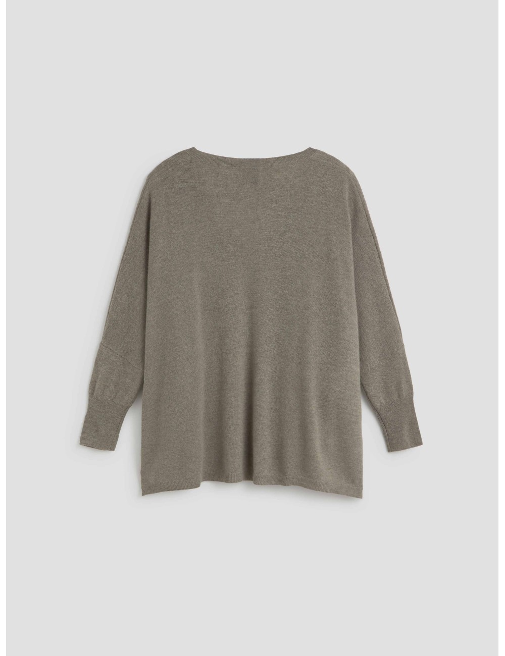 Jersey de cachemire Pull Minie de Kujten en color gris flanelle - MARFRANC