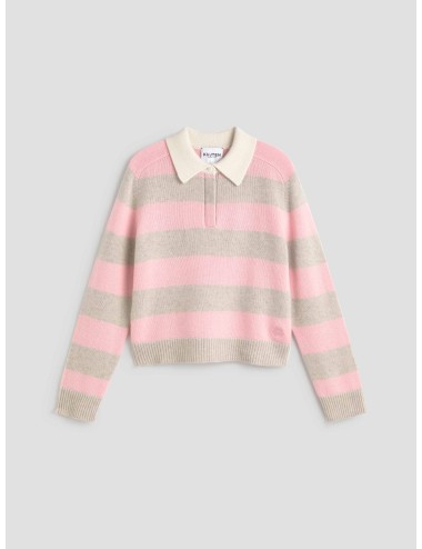 Jersey Royce Stripe de Kujten en 100 % cachemira de dos hilos - MARFRANC