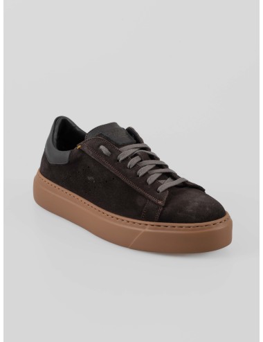 Zapatillas X1907 de Calce para hombre, confeccionadas en suave ante negro con elegantes detalles de piel - MARFRANC
