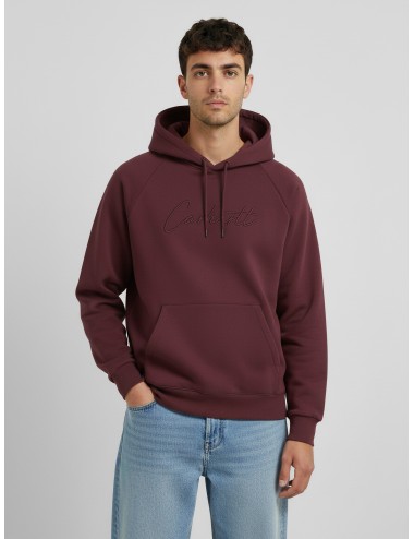 Sudadera con capucha Hooded Ray de Carhartt WIP en color granate - MARFRANC