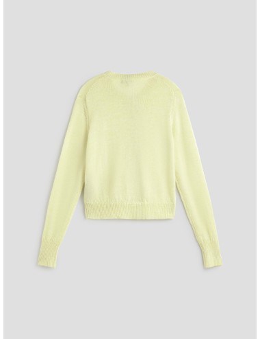 Cardigan Griffith de Soeur en tono amarillo ácido, diseñado para mujer  -MARFRANC