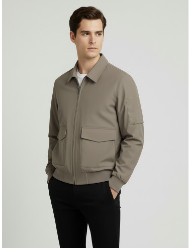 Chaqueta BARRÉS JAKET de LES HÉRITIERS en color moka - MARFRANC