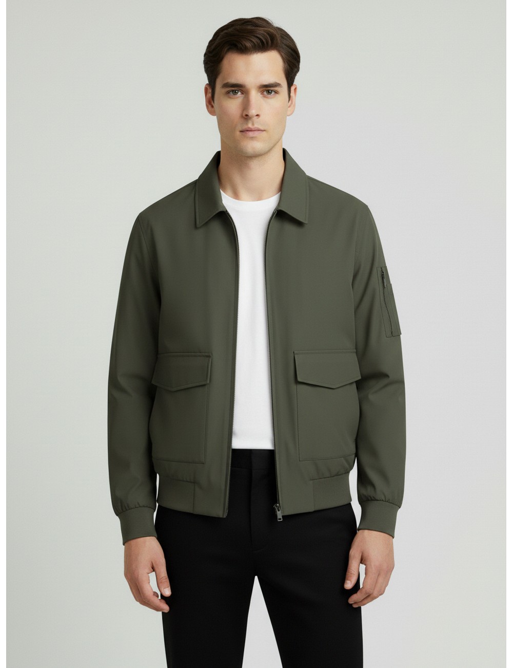 Chaqueta BARRÉS JAKET de LES HÉRITIERS en color army green - MARFRANC