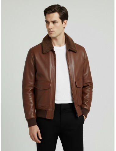 Chaqueta ONYAR JAKET de LES HÉRITIERS en color marrón, diseñada para hombre - MARFRANC