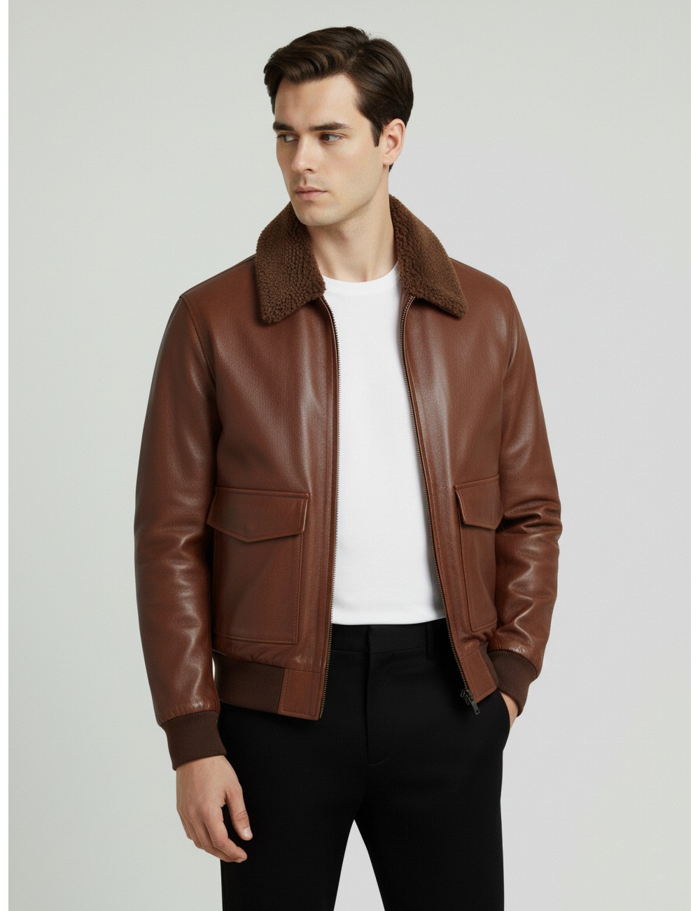 Chaqueta ONYAR JAKET de LES HÉRITIERS en color marrón, diseñada para hombre - MARFRANC