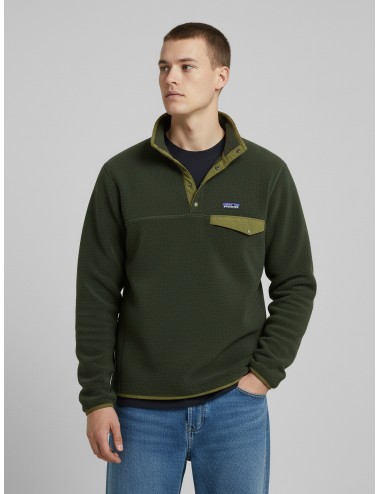 Forro polar Snap-T de Patagonia en color Old Growth Green PARA HOMBRE - MARFRANC