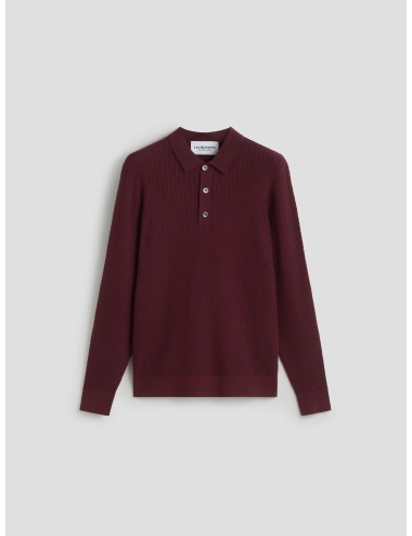 Polo Merla de Les Héritiers en color Wine, una pieza sofisticada para hombre - MARFRANC