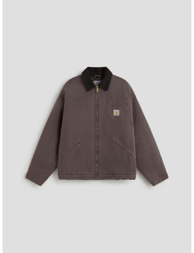 Chaqueta OG Detroit de Carhartt WIP en color Tobacco/Black Stone Canvas para hombre - MARFRANC