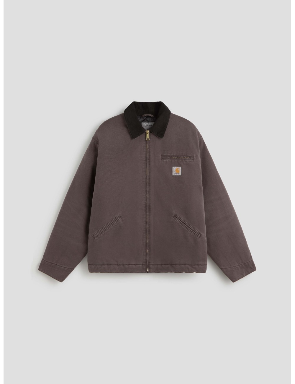 Chaqueta OG Detroit de Carhartt WIP en color Tobacco/Black Stone Canvas para hombre - MARFRANC