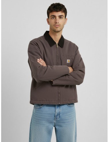 Chaqueta OG Detroit de Carhartt WIP en color Tobacco/Black Stone Canvas para hombre - MARFRANC