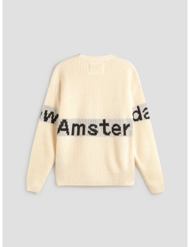Suéter de punto New Amsterdam Surf Association "Name Crew Knit" en color Ecru para hombre - MARFRANC