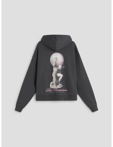 Hoodie Atlas de New Amsterdam Surf Association en color negro para hombre - MARFRANC
