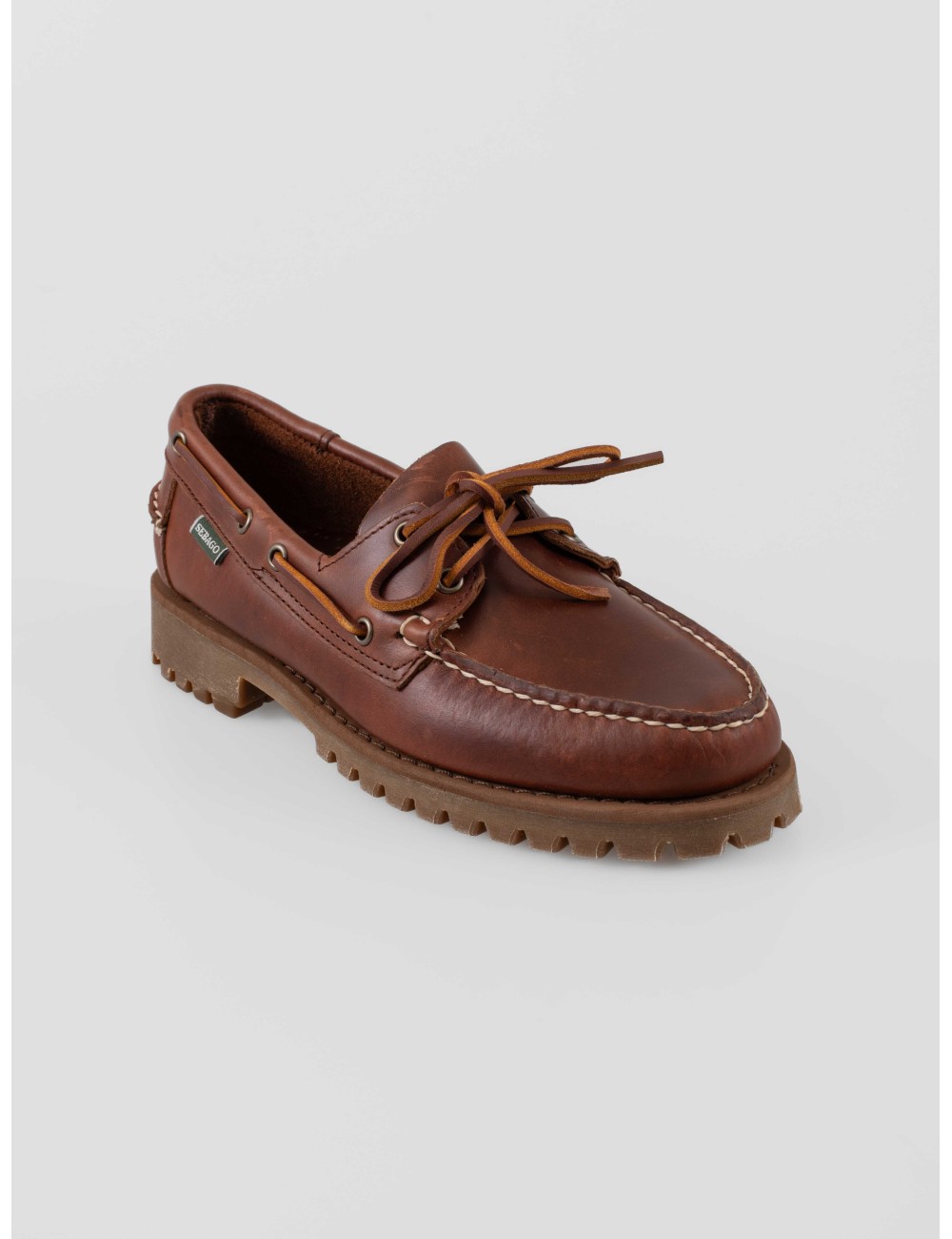 Zapatos Sebago Ranger Waxy hombre marrón Brown-Gum piel waxy suela commando 360 cordones náuticos hecho a mano - MARFRANC Zapatos Sebago Ranger Waxy hombre marrón Brown-Gum piel waxy suela commando 360 cordones náuticos hecho a mano - MARFRANC