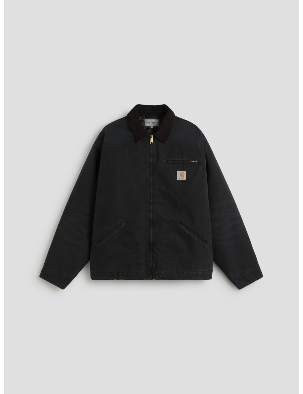 Chaqueta OG Detroit de Carhartt WIP en color Dark Navy/Black Stone Canvas - MARFRANC