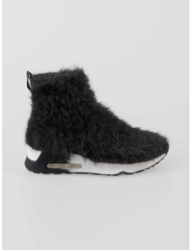 Botín Ash Lana mujer en Greystone efecto peludo tipo fur con diseño slip-on urbano - MARFRANC