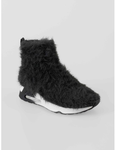 Botín Ash Lana mujer en Greystone efecto peludo tipo fur con diseño slip-on urbano - MARFRANC