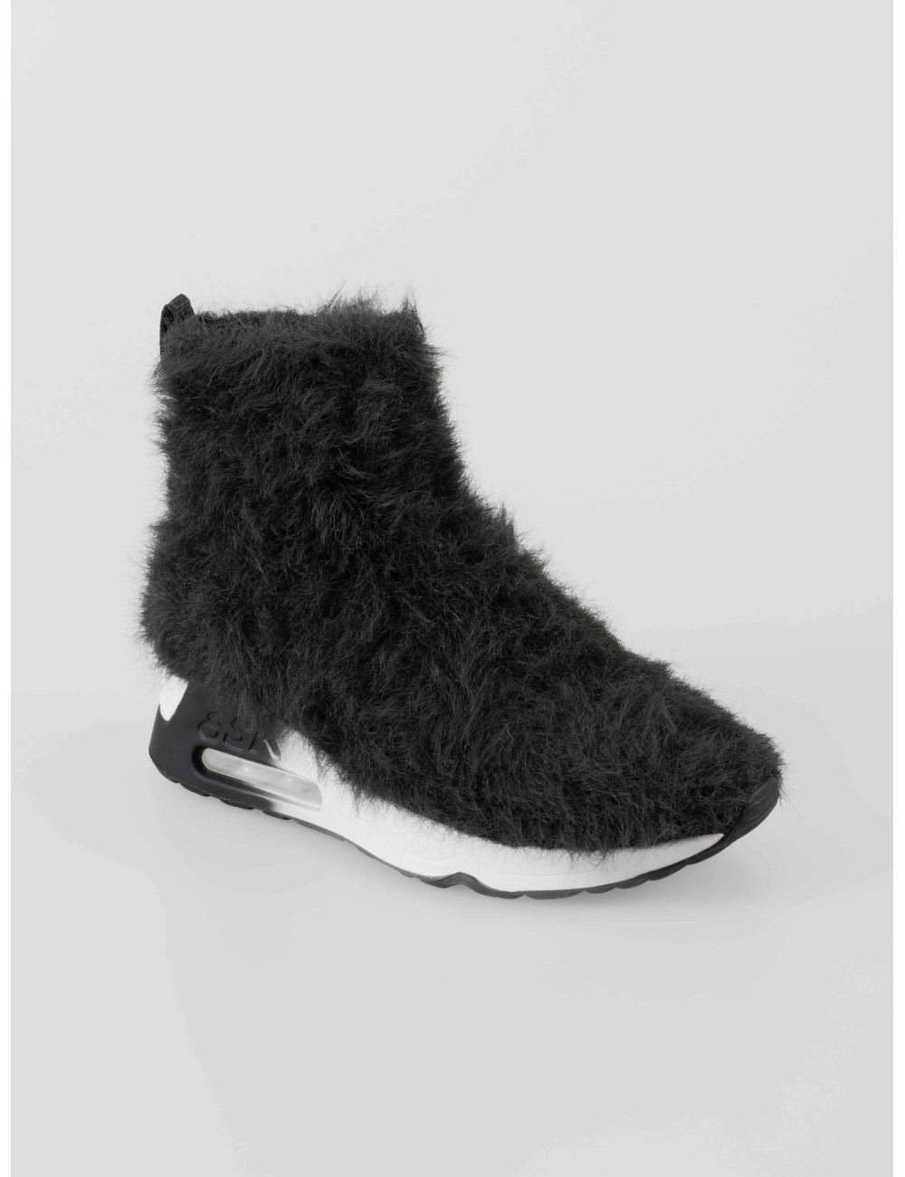 Botín Ash Lana mujer en Greystone efecto peludo tipo fur con diseño slip-on urbano - MARFRANC