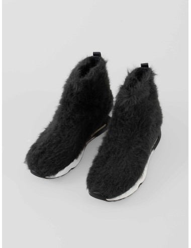 Botín Ash Lana mujer en Greystone efecto peludo tipo fur con diseño slip-on urbano - MARFRANC