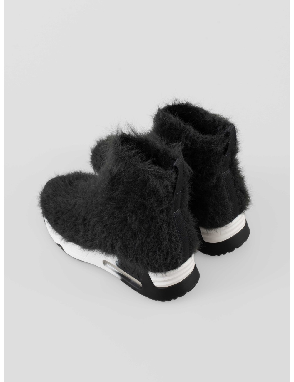 Botín Ash Lana mujer en Greystone efecto peludo tipo fur con diseño slip-on urbano - MARFRANC