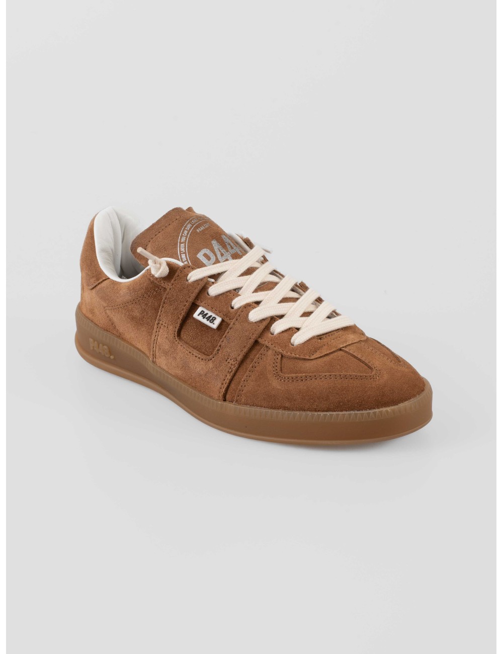 Sneaker P448 Monza 1 mujer en nobuck chocolate (AllChoco) con suela amber gum - MARFRANC