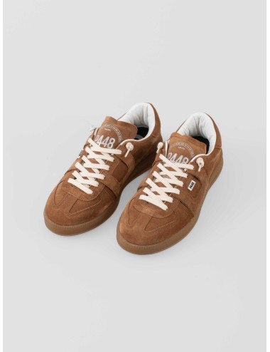 Sneaker P448 Monza 1 mujer en nobuck chocolate (AllChoco) con suela amber gum - MARFRANC
